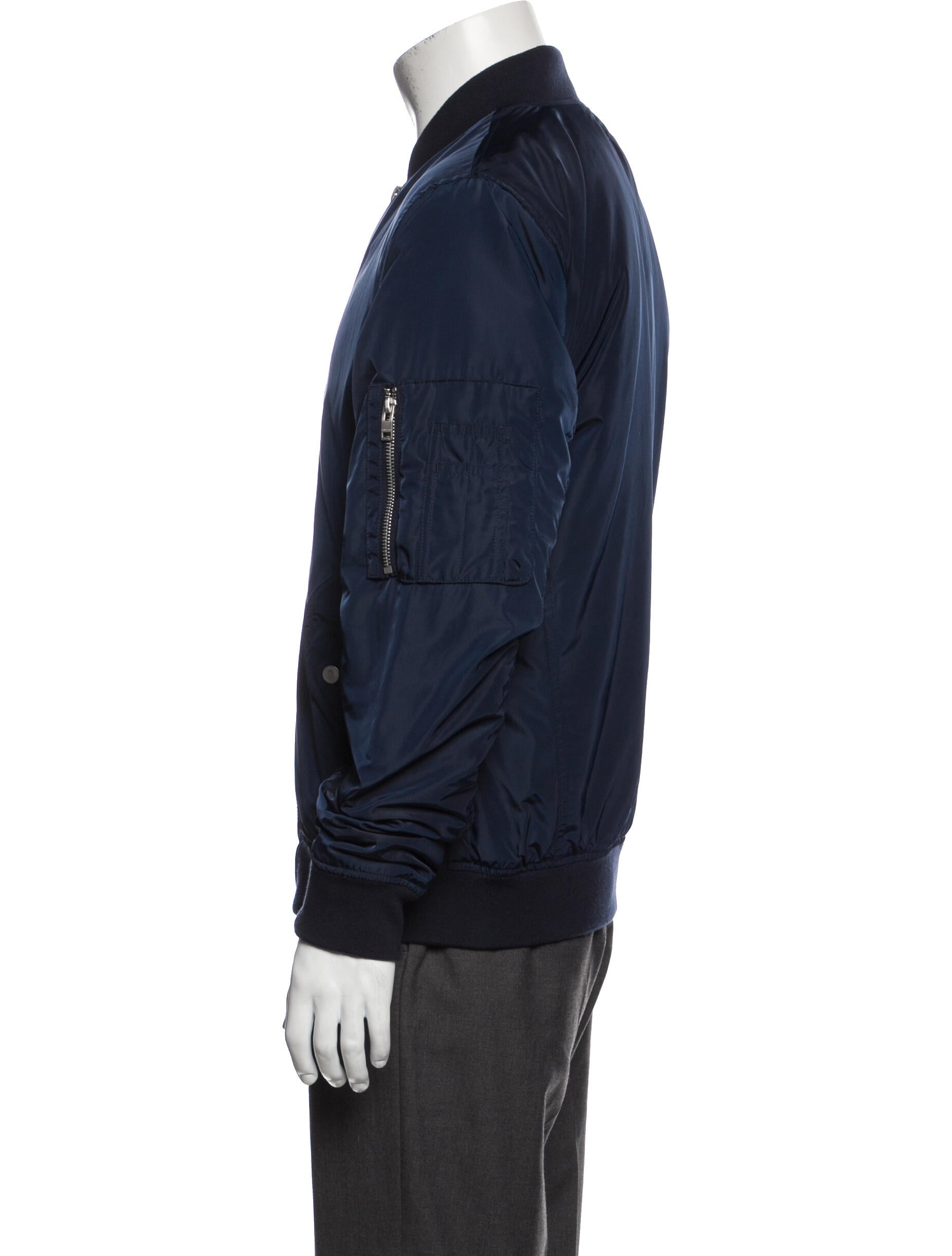 J. Lindeberg Bomber Jacket Blue Outerwear, Clothing WJLND21797