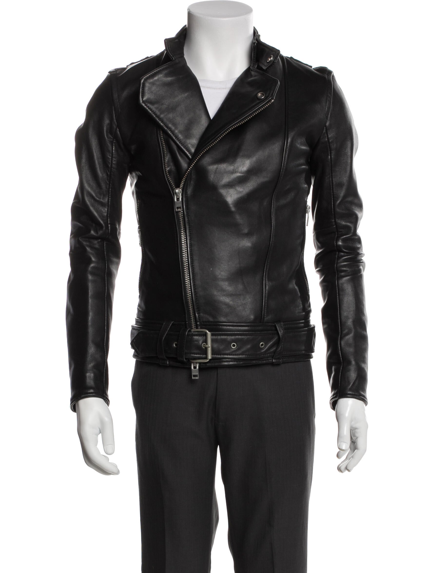 J. Lindeberg Lamb Leather Moto Jacket