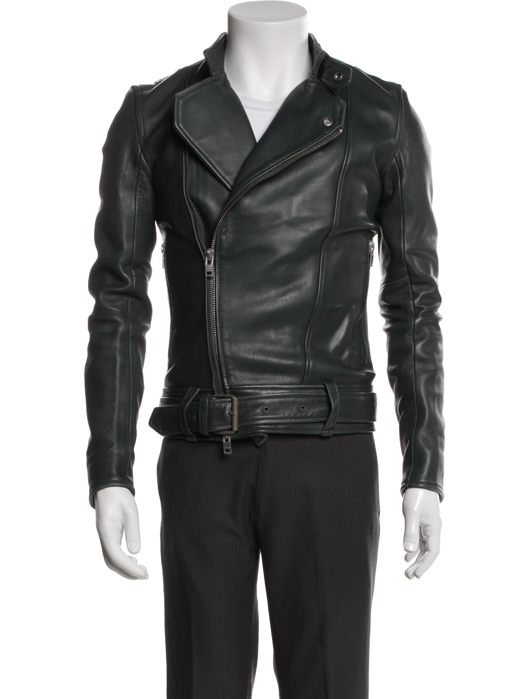 J. Lindeberg Lamb Leather Moto Jacket