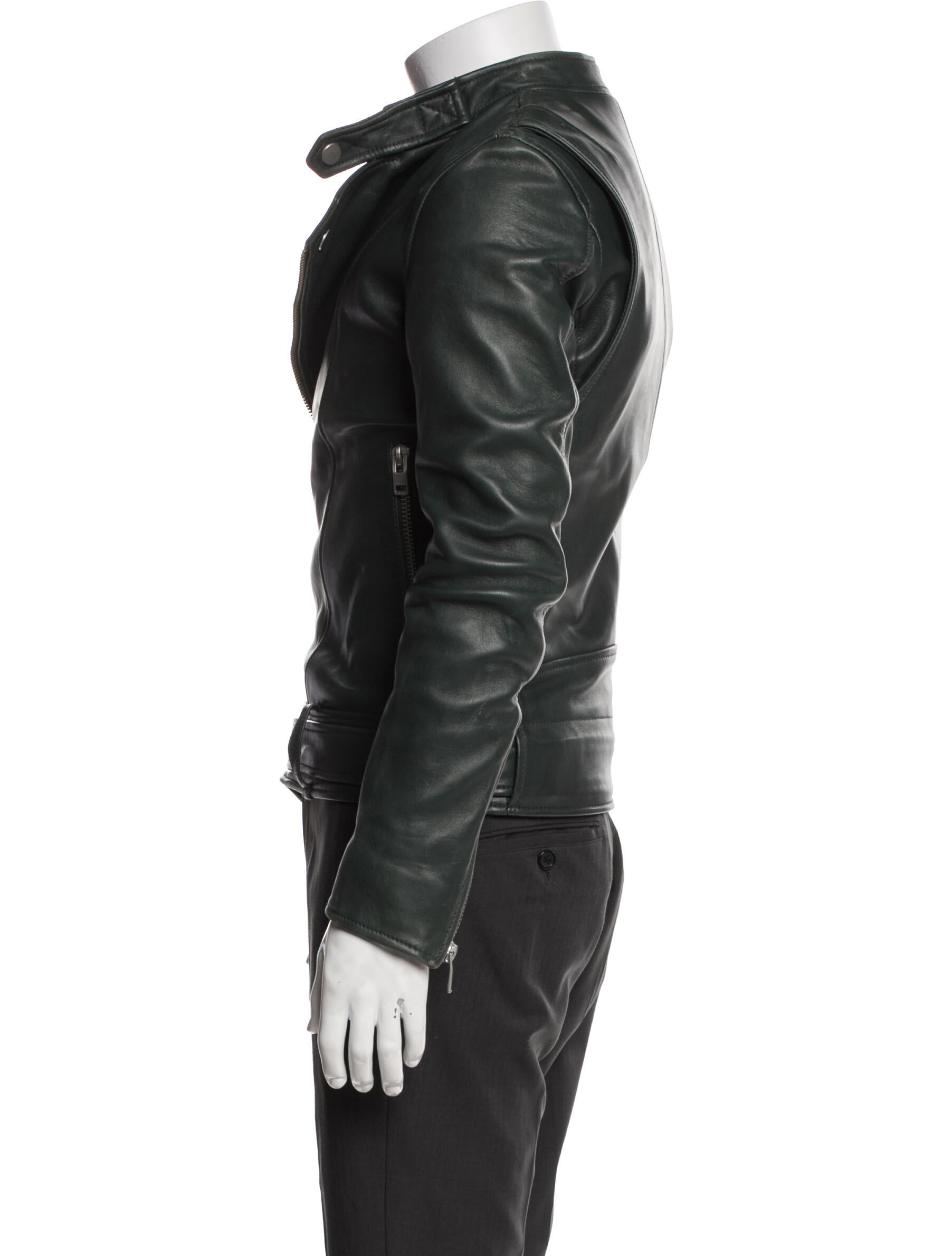 J. Lindeberg Lamb Leather Moto Jacket