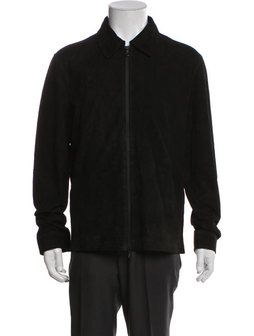 J. Lindeberg Suede Bomber Jacket