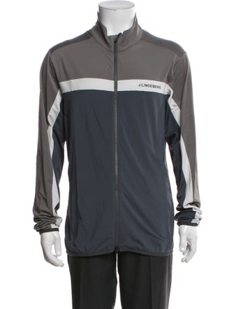 J. Lindeberg Colorblock Pattern Windbreaker
