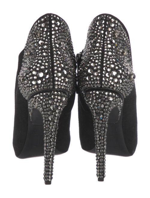 Jennifer Lopez x Giuseppe Zanotti Suede Crystal Embellishments Boots