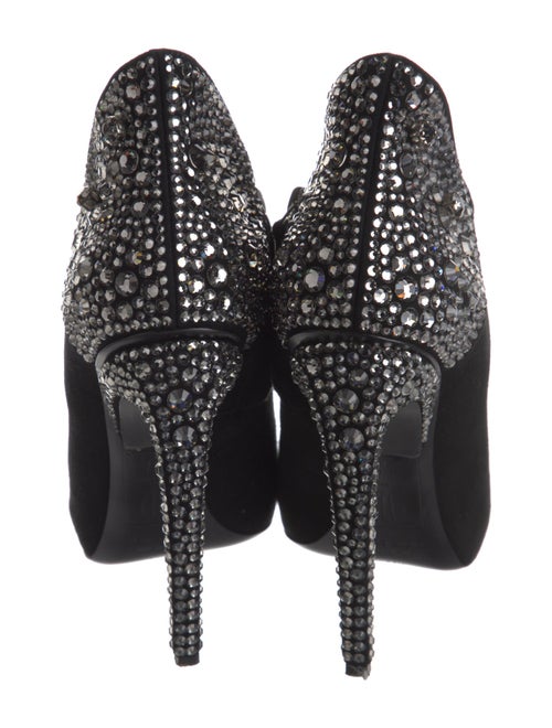 Jennifer Lopez x Giuseppe Zanotti Suede Crystal Embellishments Boots