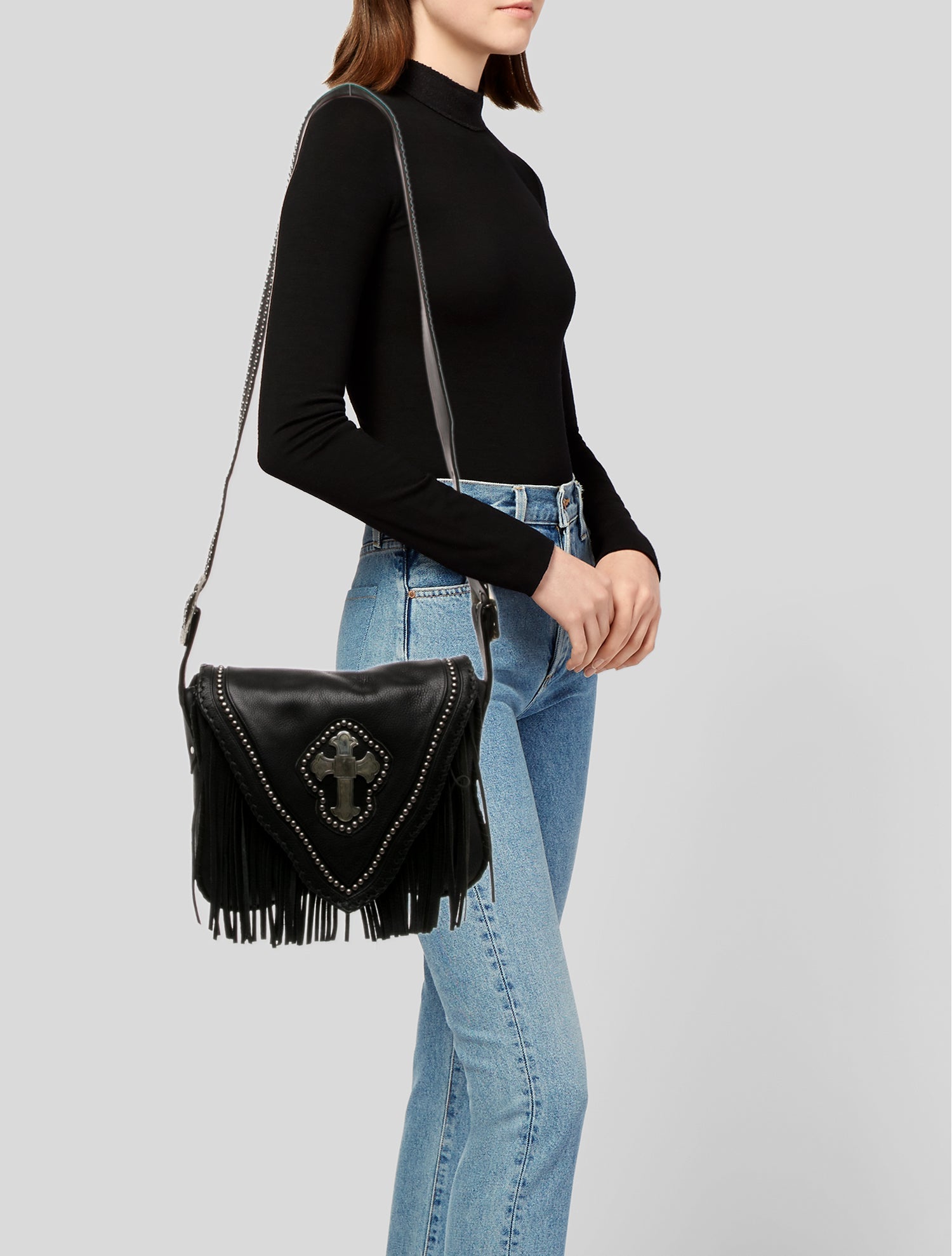 Jose Luis Leather Shoulder Bag