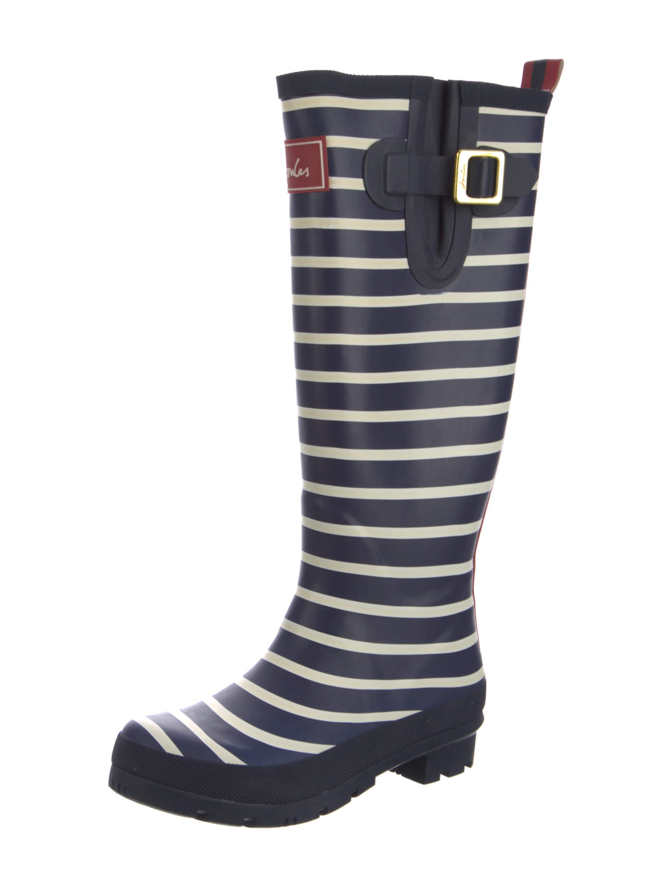 Joules Rubber Striped Rain Boots