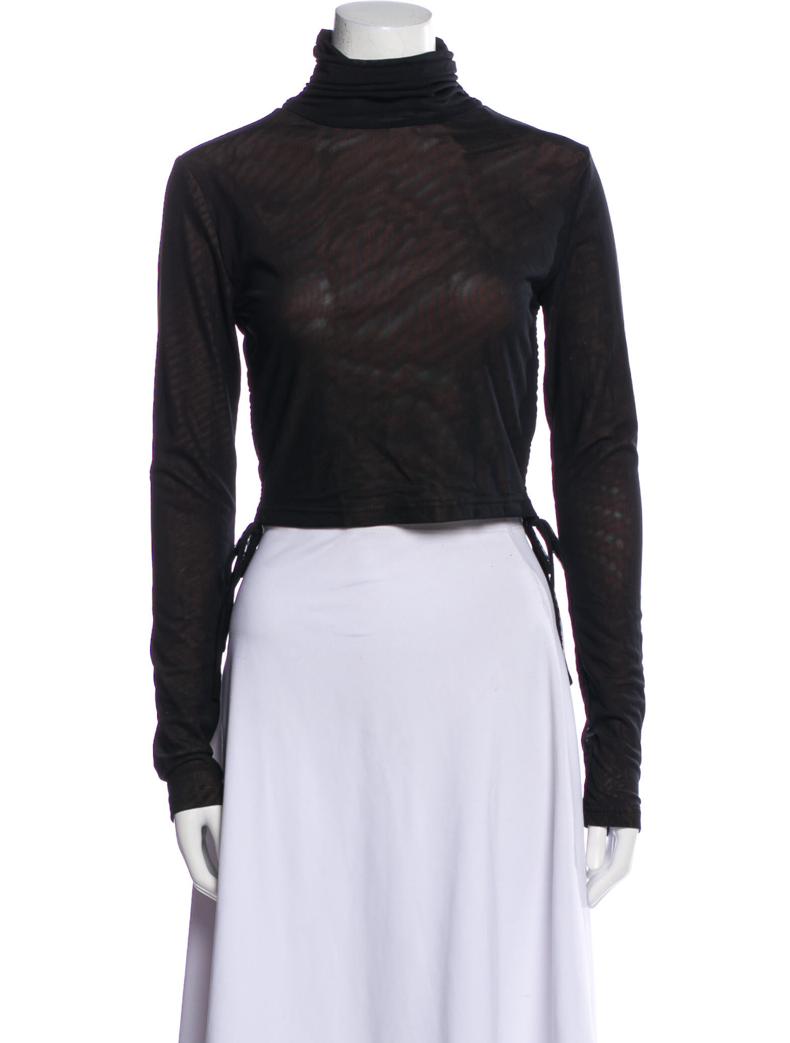 JLuxLabel Turtleneck Long Sleeve Crop Top