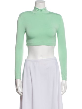 JLuxLabel Turtleneck Long Sleeve Crop Top