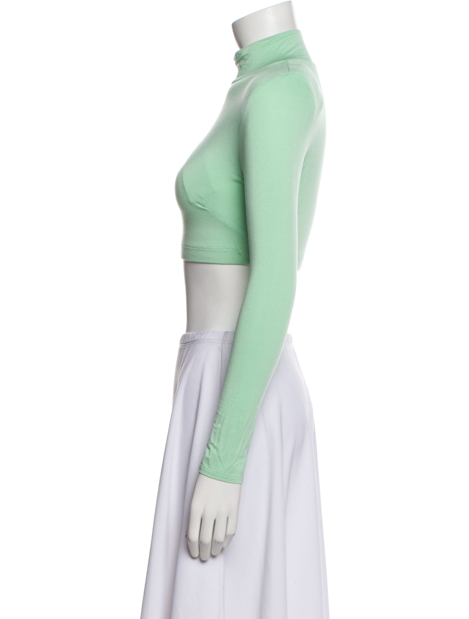 JLuxLabel Turtleneck Long Sleeve Crop Top