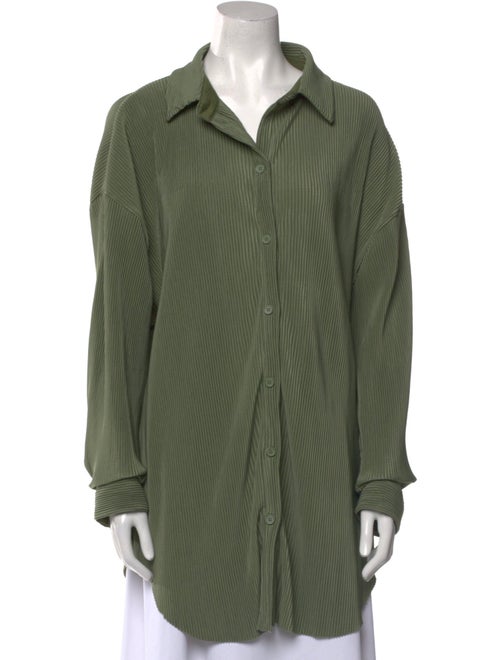 JLuxLabel Long Sleeve Button-Up Top