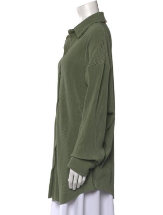 JLuxLabel Long Sleeve Button-Up Top