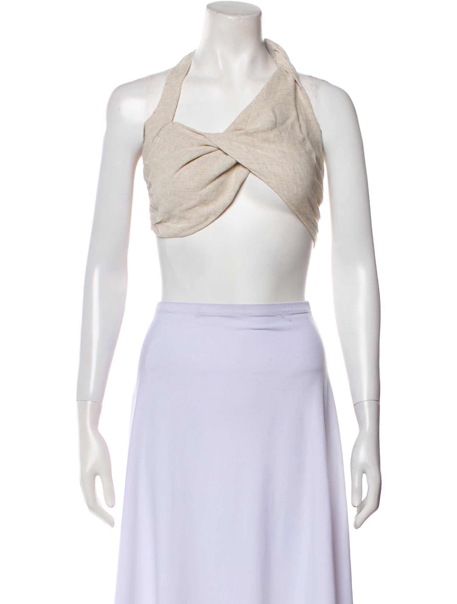 JLuxLabel Halterneck Sleeveless Crop Top