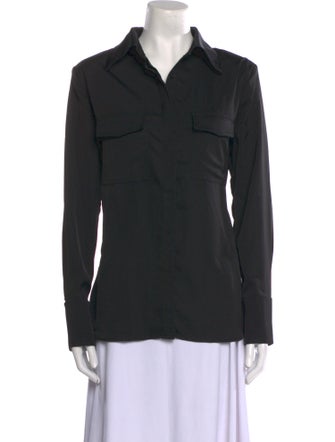 JLuxLabel Long Sleeve Button-Up Top