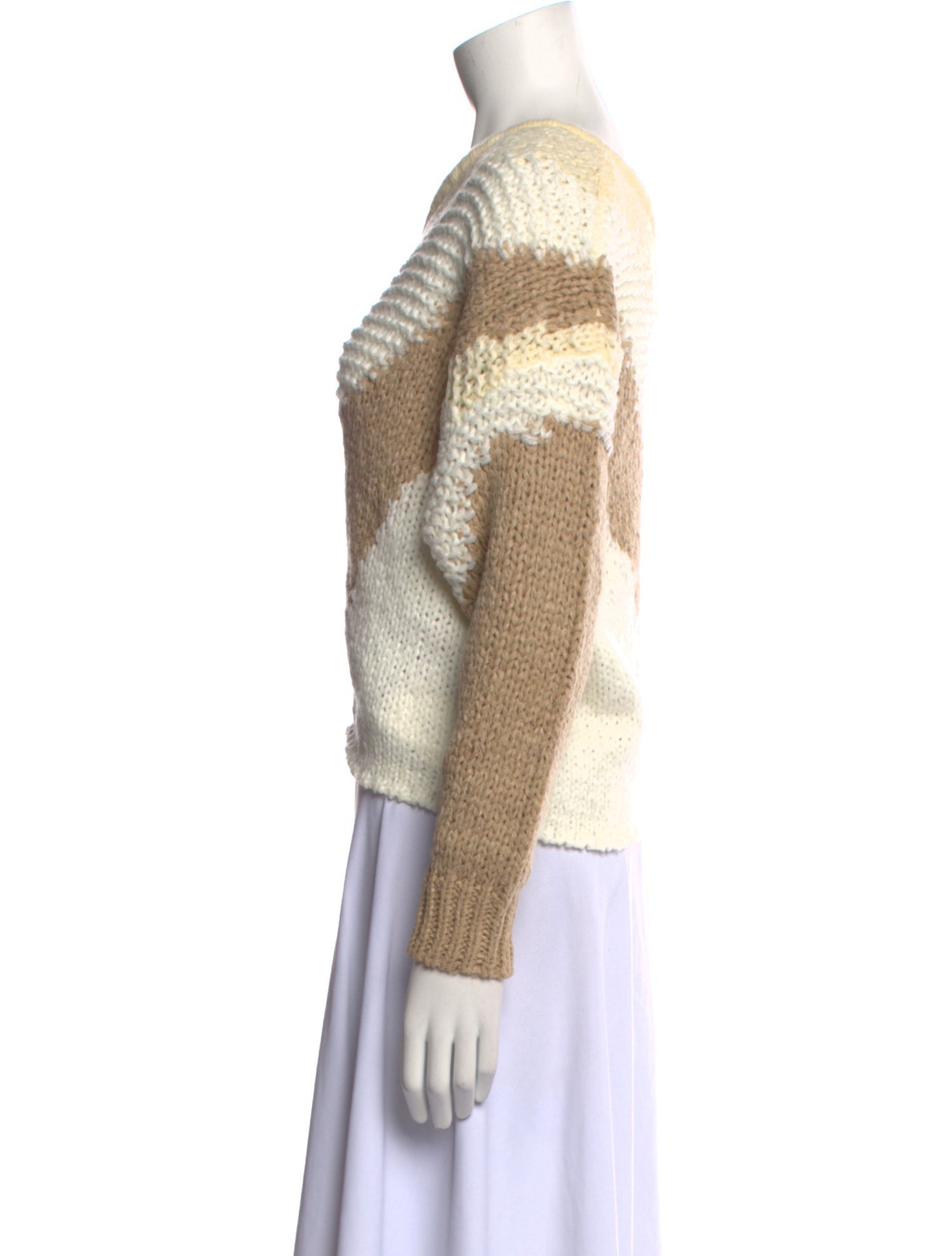 JLuxLabel Striped Crew Neck Sweater w/ Tags