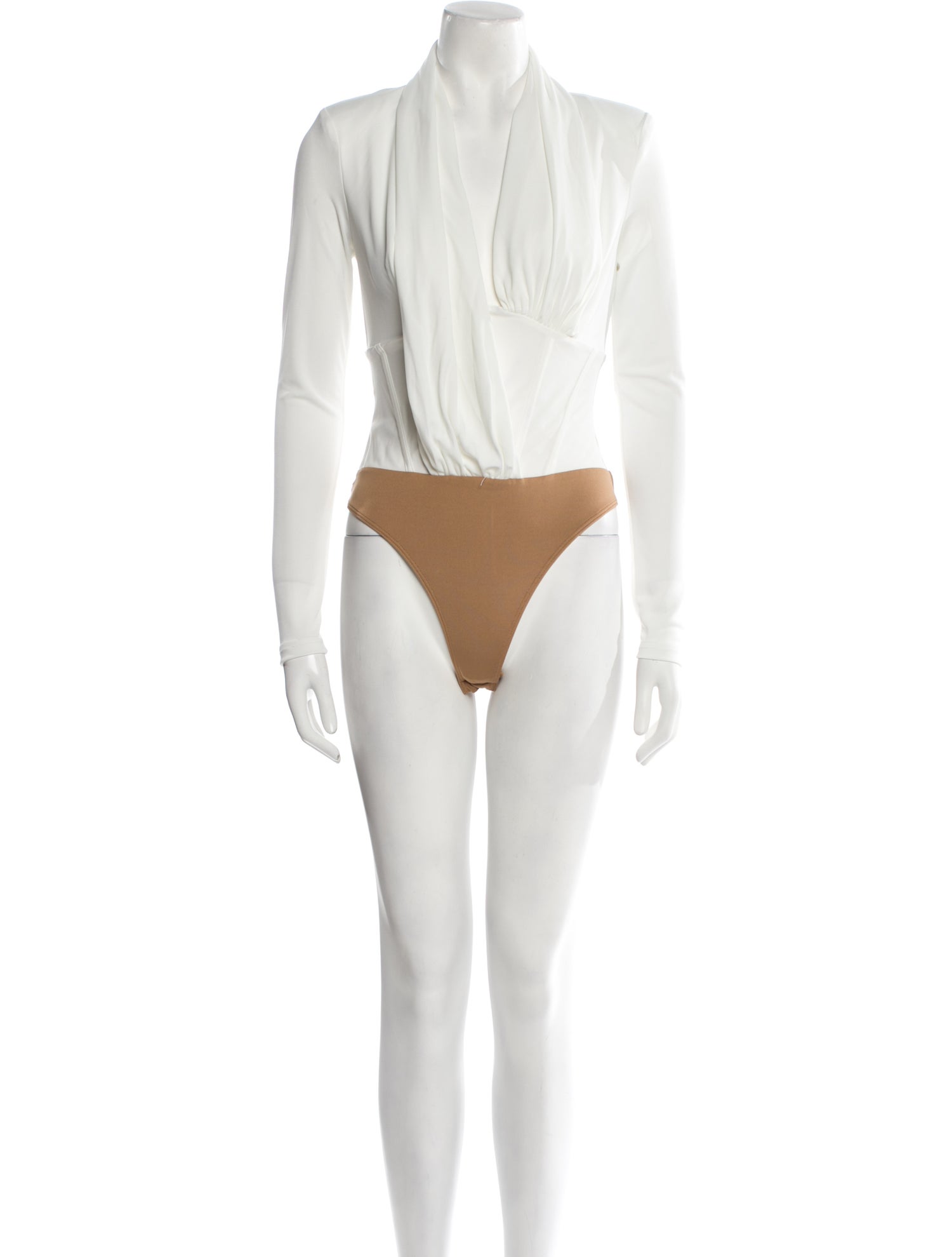 JLuxLabel V-Neck Long Sleeve Bodysuit w/ Tags