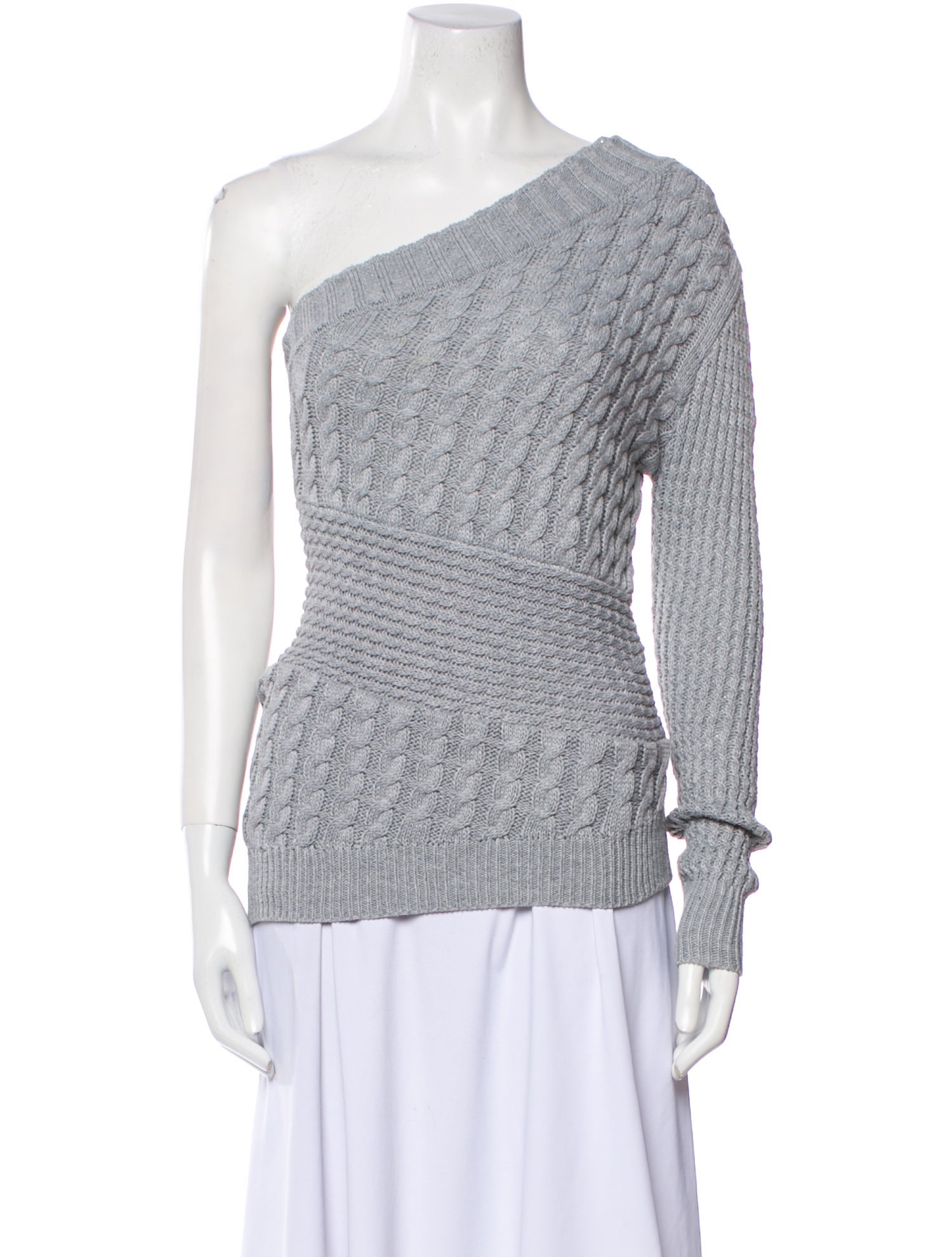 JLuxLabel One-Shoulder Three-Quarter Sleeve Top