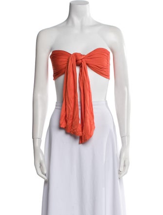 JLuxLabel Strapless Crop Top