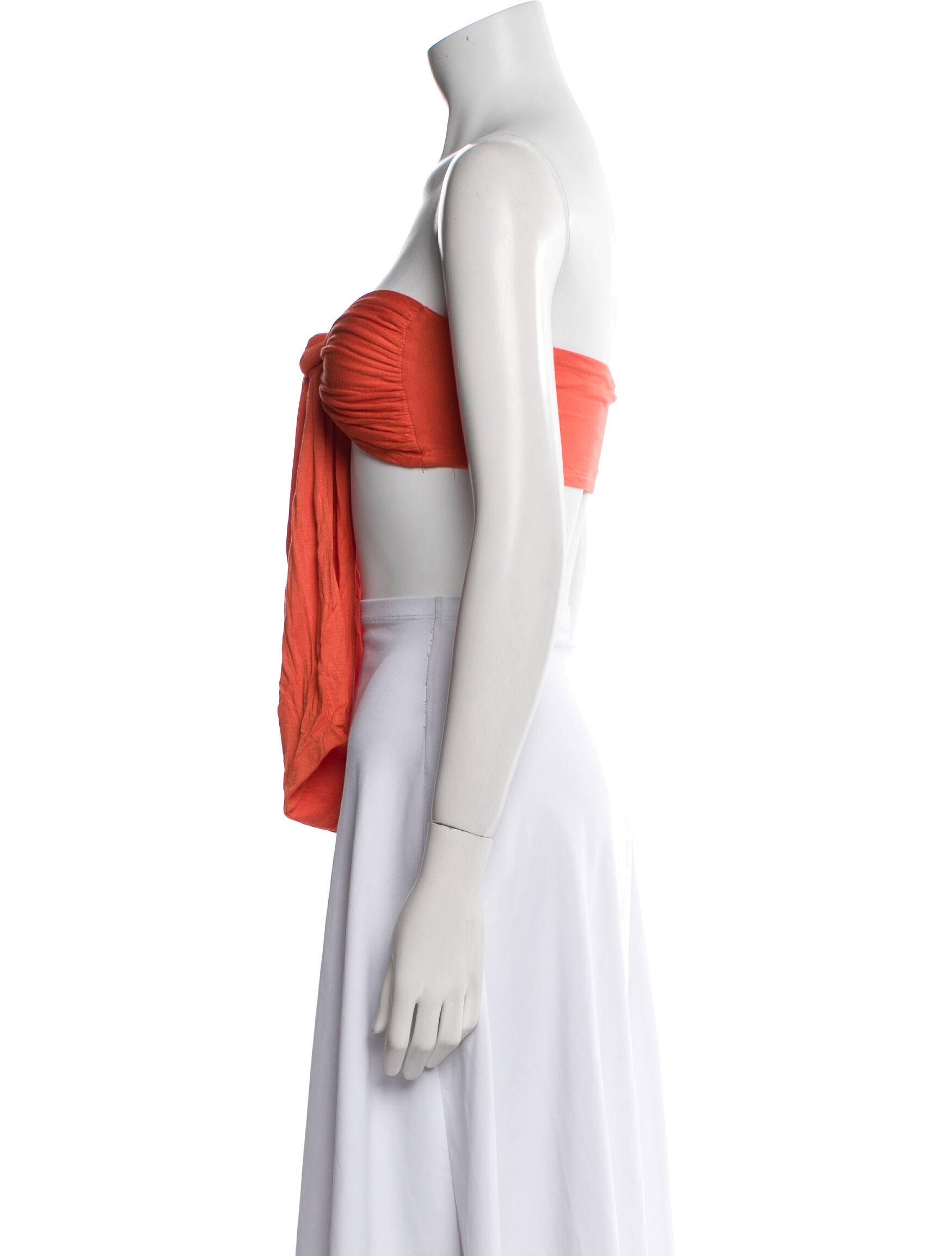 JLuxLabel Strapless Crop Top