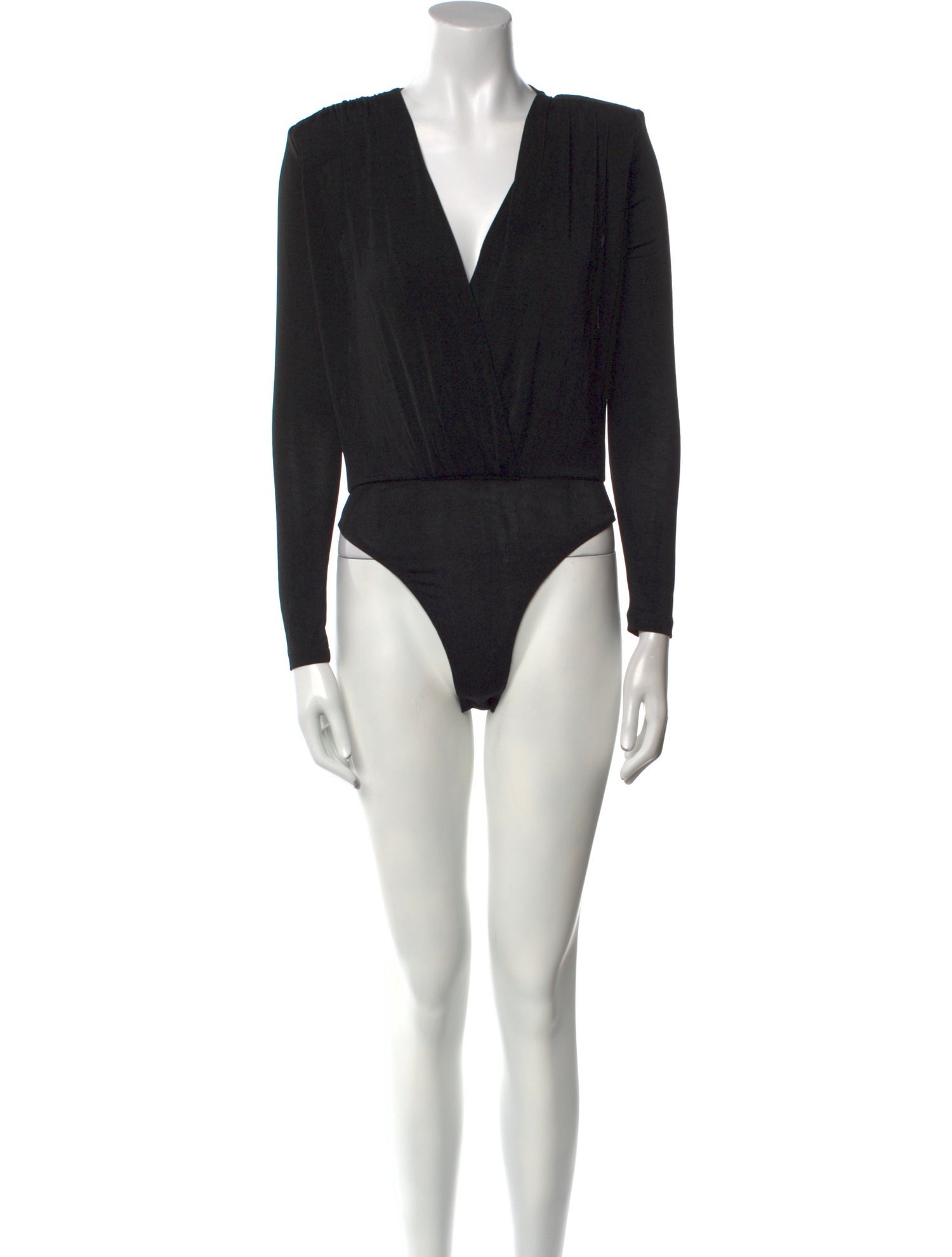 JLuxLabel V-Neck Long Sleeve Bodysuit