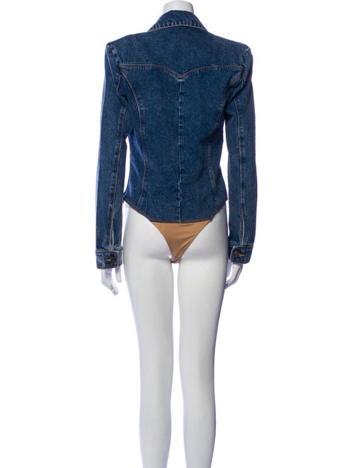 JLuxLabel Striped Denim Jacket