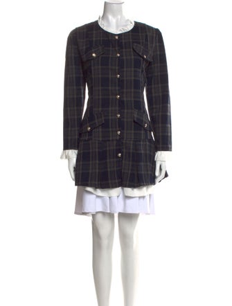 JLuxLabel Plaid Print Mini Dress