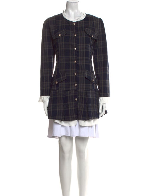 JLuxLabel Plaid Print Mini Dress