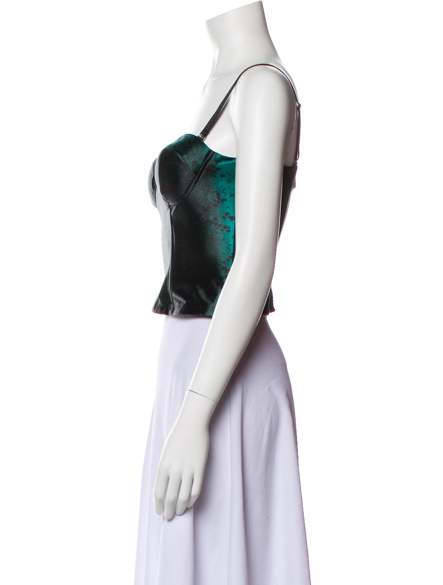 JLuxLabel Square Neckline Sleeveless Crop Top