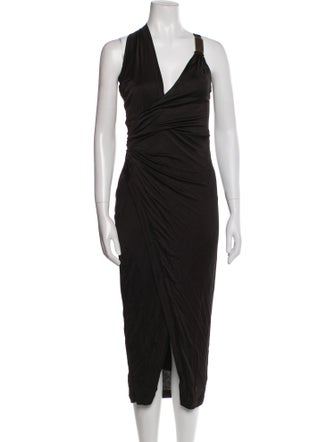 JLuxLabel V-Neck Midi Length Dress