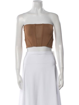 JLuxLabel Strapless Crop Top