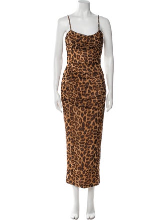 JLuxLabel Animal Print Long Dress