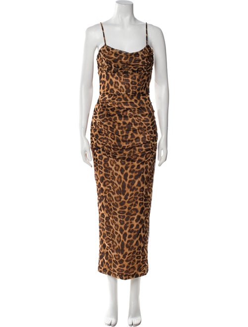 JLuxLabel Animal Print Long Dress