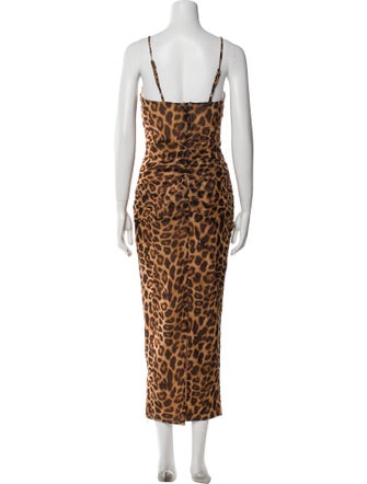 JLuxLabel Animal Print Long Dress