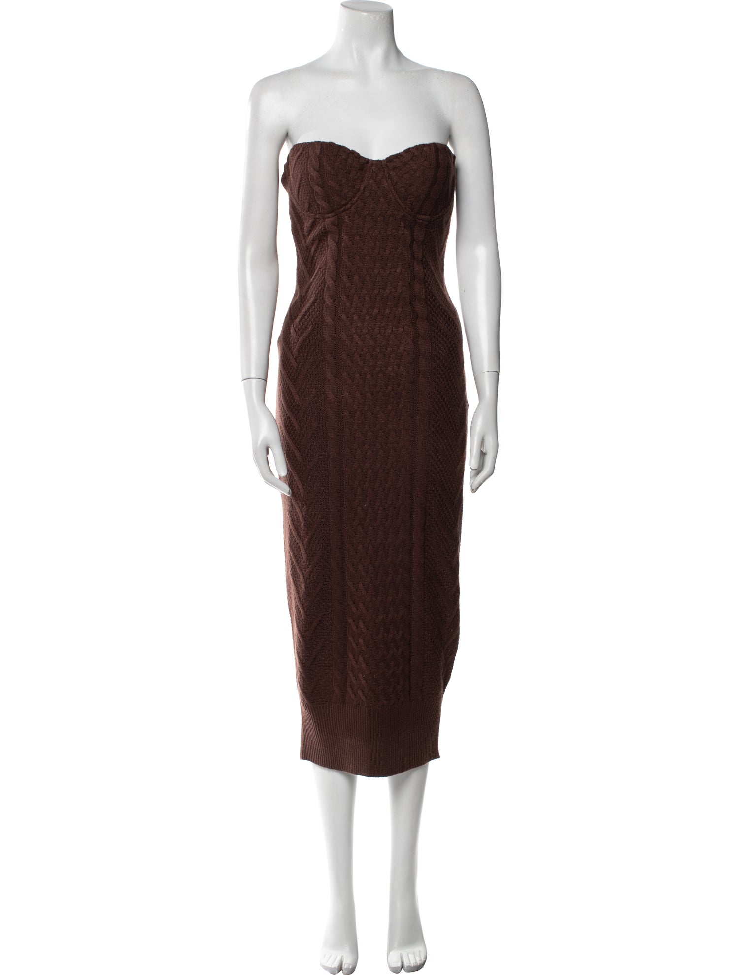 JLuxLabel Strapless Midi Length Dress w/ Tags