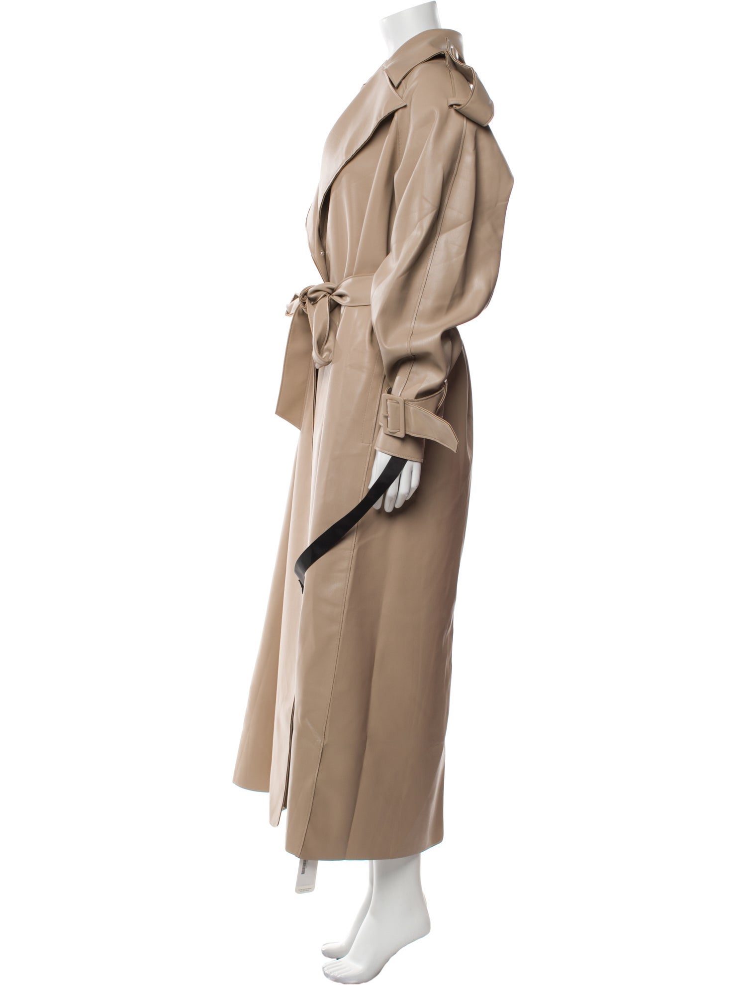 JLuxLabel Faux Leather Evening Jacket