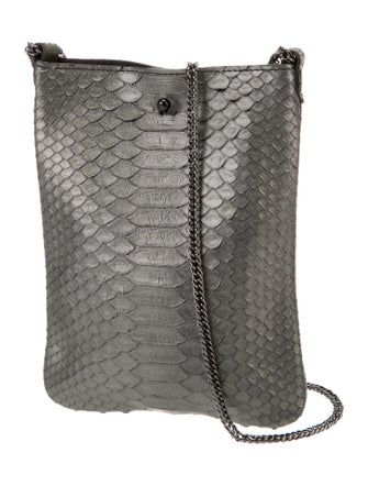J. Markell Python Chain-Linked Crossbody Bag