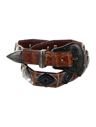 J&M Davidson Leather Studded Accents Belt