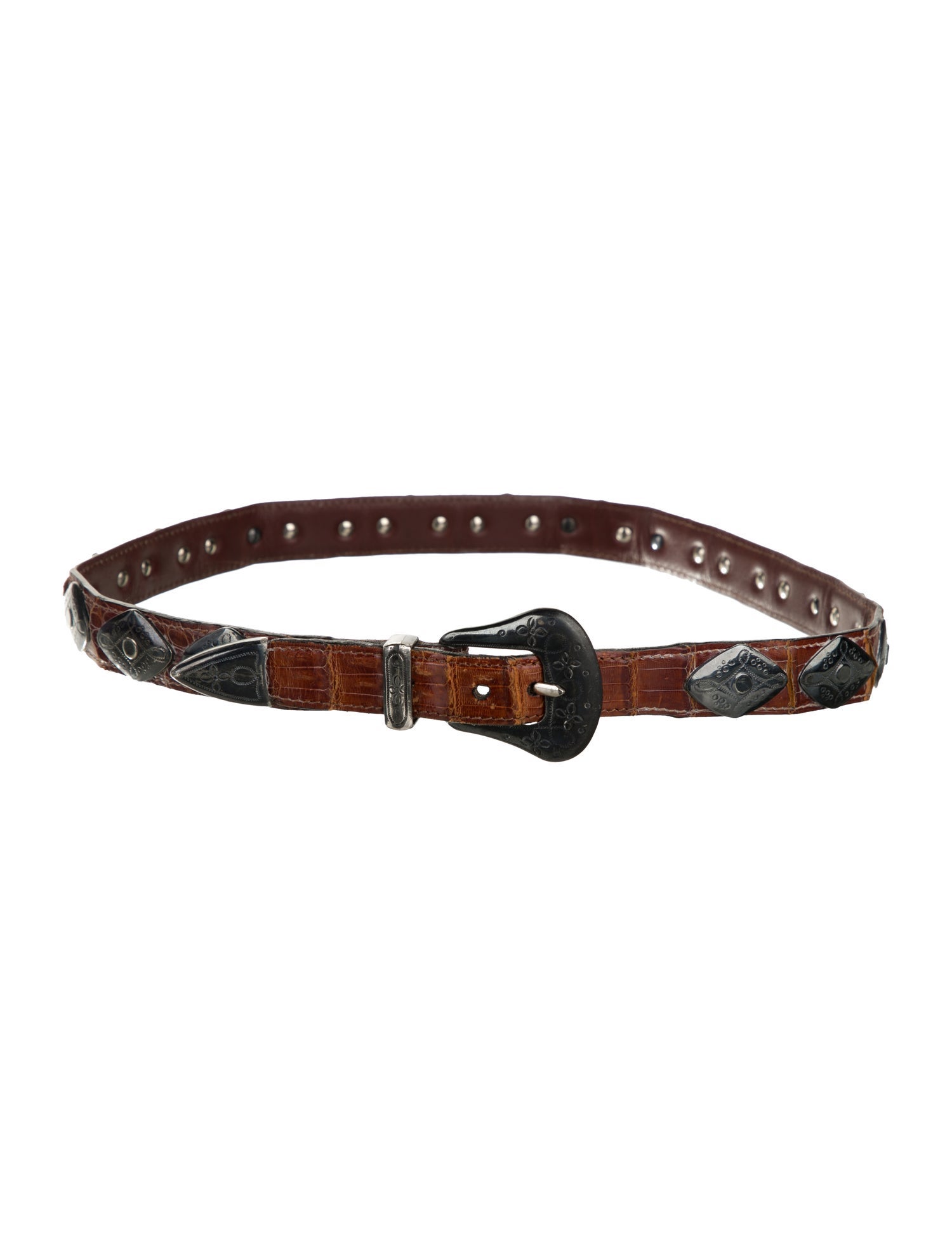 J&M Davidson Leather Studded Accents Belt