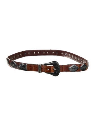 J&M Davidson Leather Studded Accents Belt