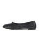 Jamie Haller Leather Bow Accents Ballet Flats