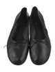 Jamie Haller Leather Bow Accents Ballet Flats