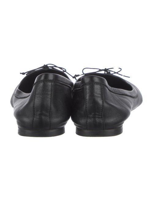 Jamie Haller Leather Bow Accents Ballet Flats