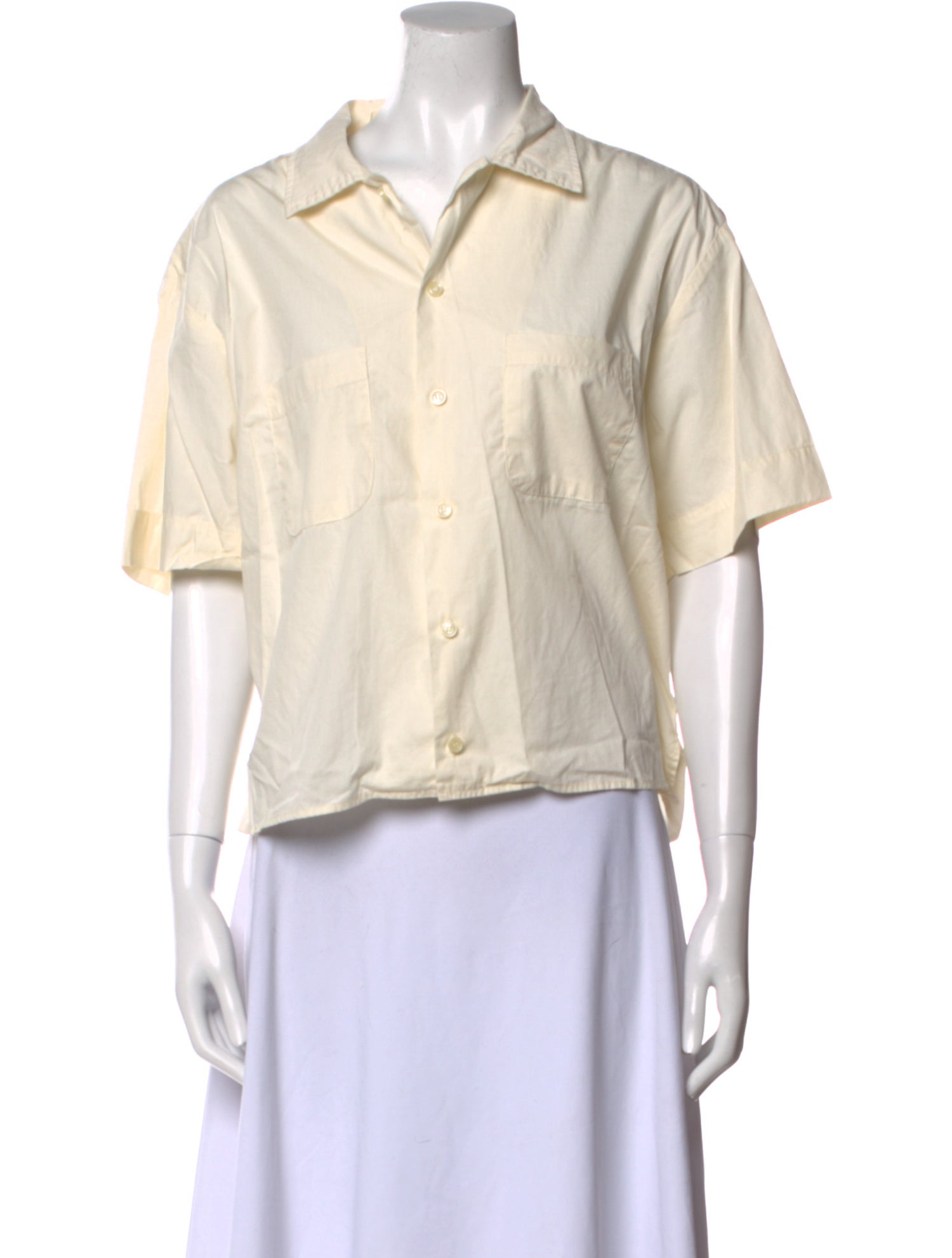 Jamie Haller Short Sleeve Button-Up Top
