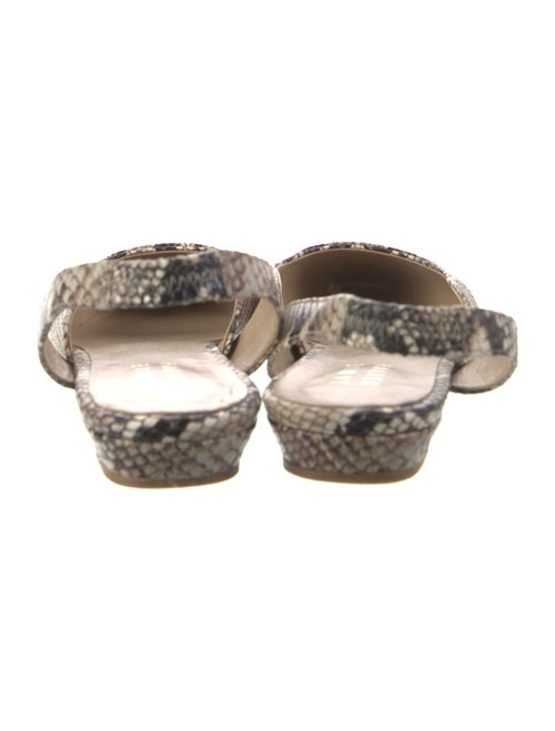 Jamie Haller Snakeskin Animal Print Slingback Flats