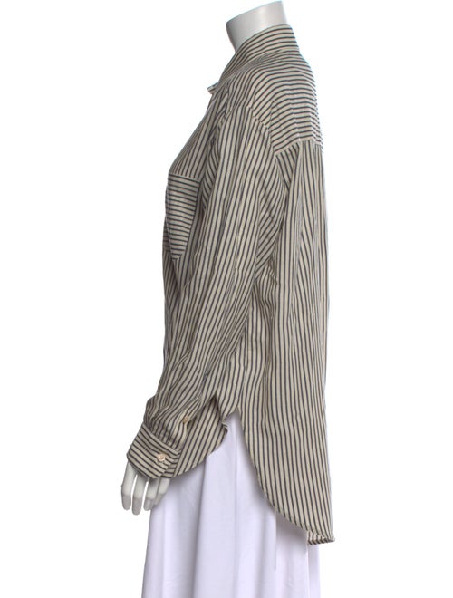 Jamie Haller Striped Long Sleeve Button-Up Top