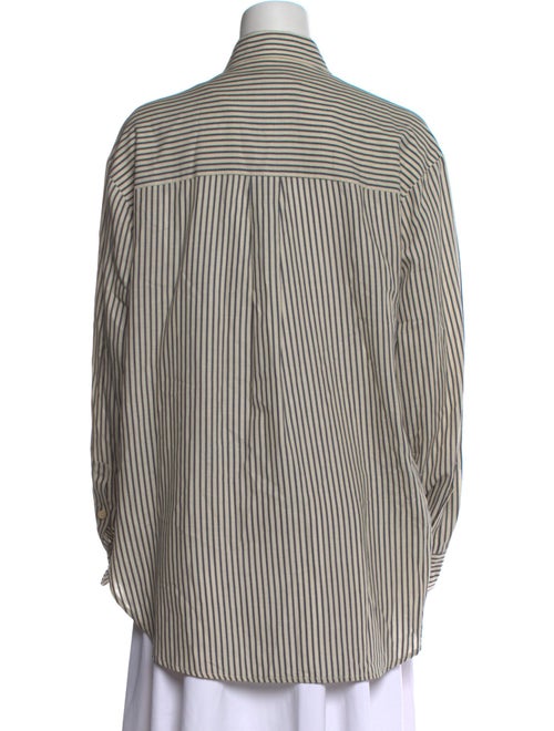 Jamie Haller Striped Long Sleeve Button-Up Top