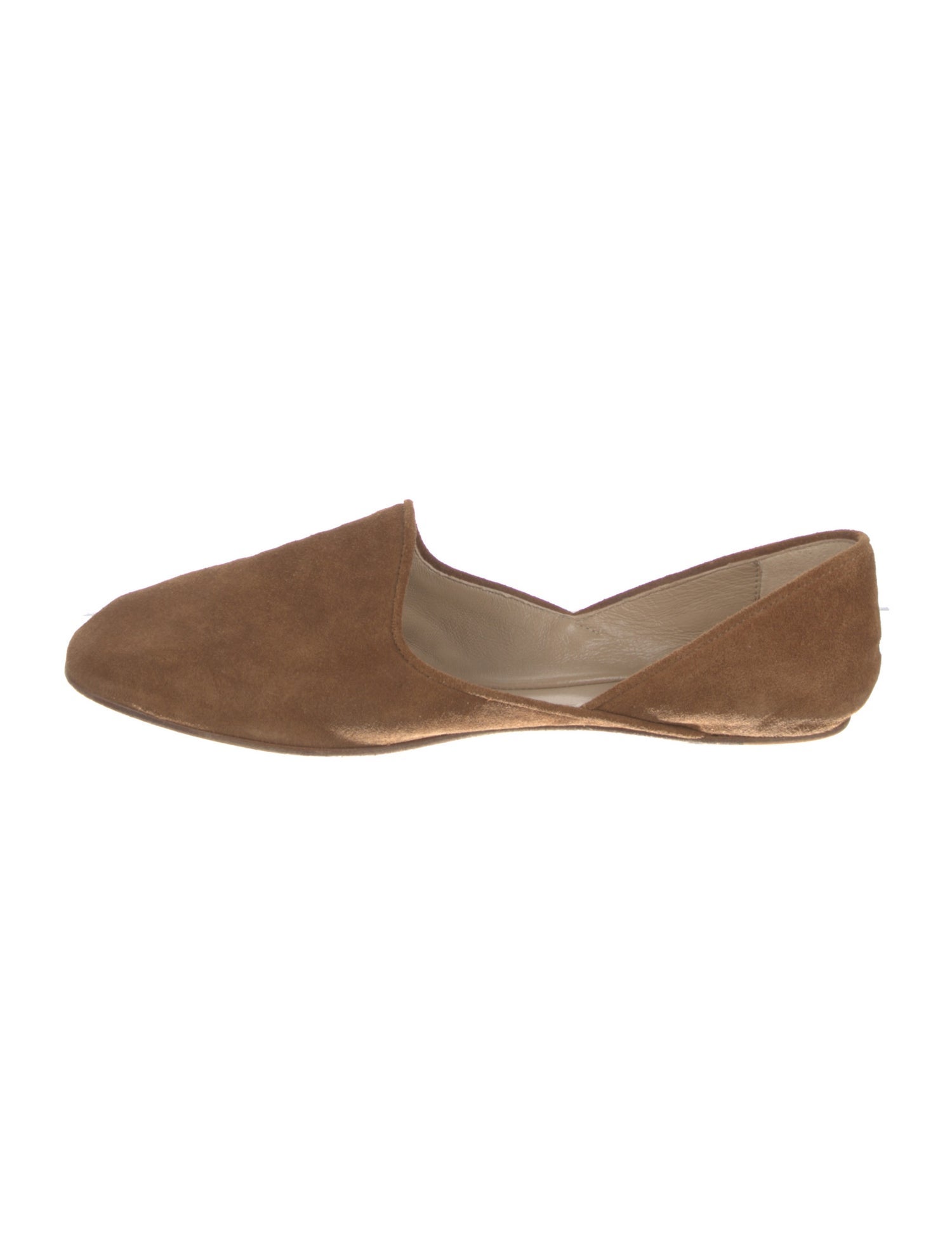 Jamie Haller Suede Leather Trim Embellishment D'Orsay Flats