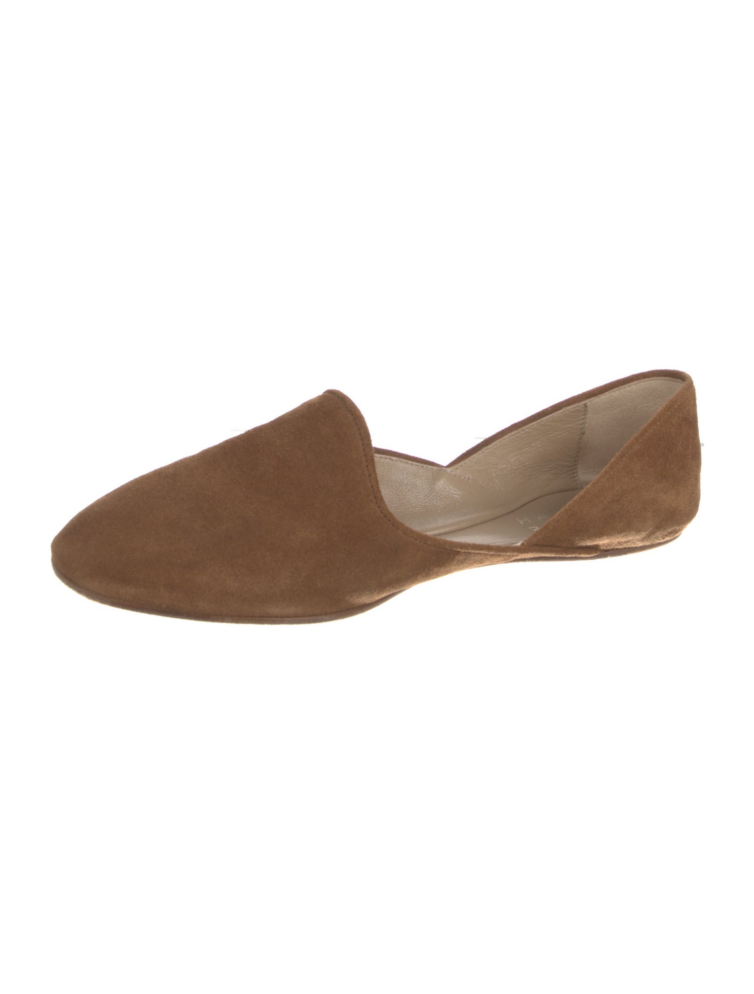 Jamie Haller Suede Leather Trim Embellishment D'Orsay Flats