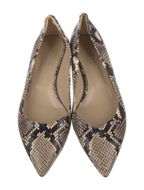 Jamie Haller Embossed Leather Animal Print Flats