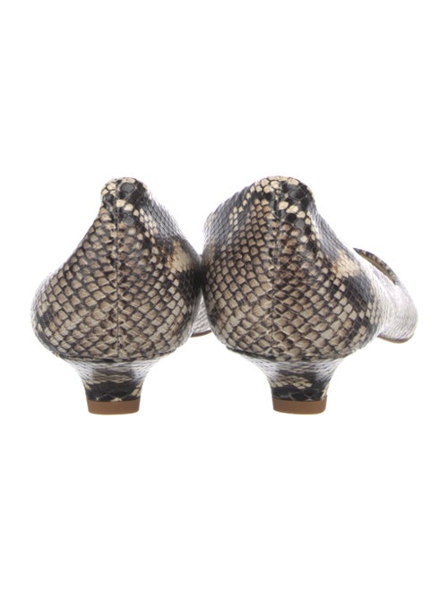 Jamie Haller Embossed Leather Animal Print Flats