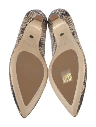 Jamie Haller Embossed Leather Animal Print Flats